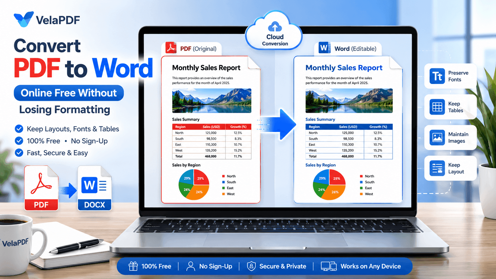 How to Convert PDF to Word Online Free Without Losing Formatting
