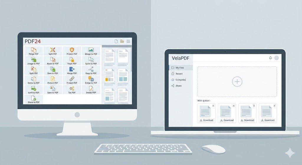 PDF24 vs VelaPDF: Which Free PDF Tool is Better in 2026?